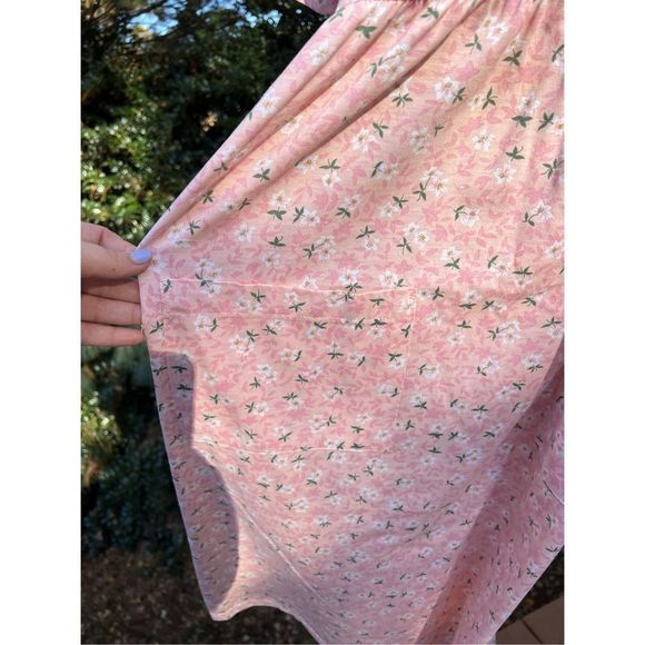 Vintage Pink Flower Dress - Picture 3 of 5